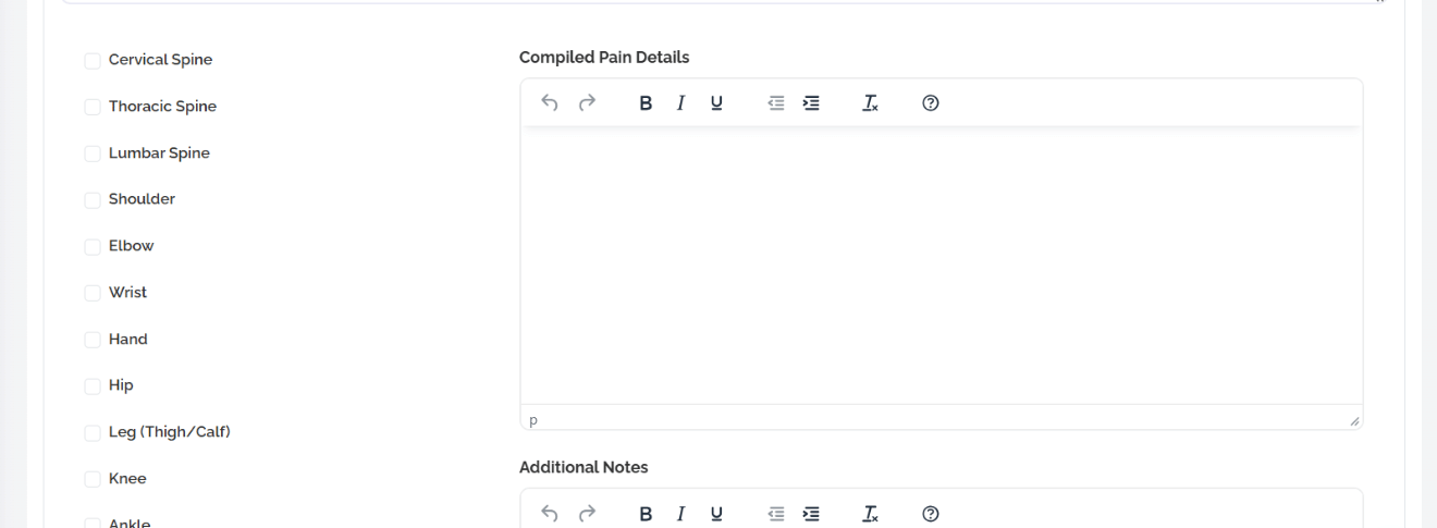 EMR dashboard interface